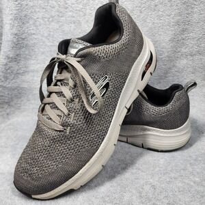 Skechers Arch Fit Shoes Mens Size 11 Gray Walking Sneakers Comfort
